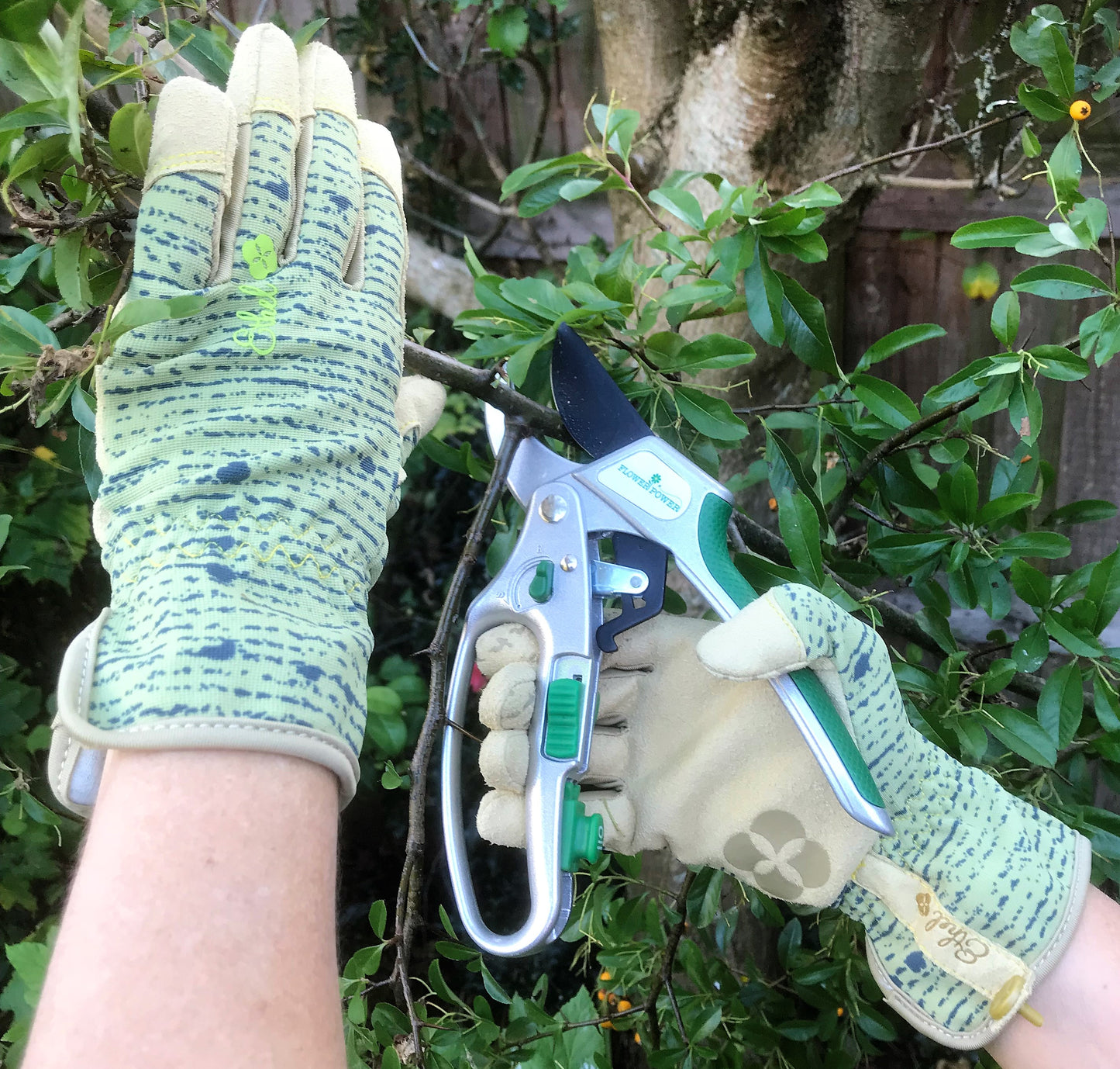 Petal Power Ladies Advanced 2-in-1 Ratchet Pruner Secateurs - 5 X Power Gardening Secateurs